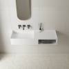 Раковина Vincea Solid Surface VWB-6S112MW из искусственного камня, 1200x400x200, подвесная, цвет белый матовый фото 2
