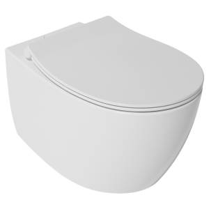 Унитаз подвесной Isvea Sentimenti Neo 10AR02010SV + 40D80200I-S безободковый, с крышкой-сиденьем микролифт