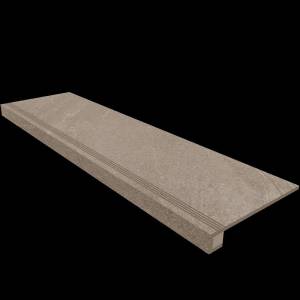 Ступень Estima Gabbro 39859 Серый 33x120 + Подступенок (14.5x120)