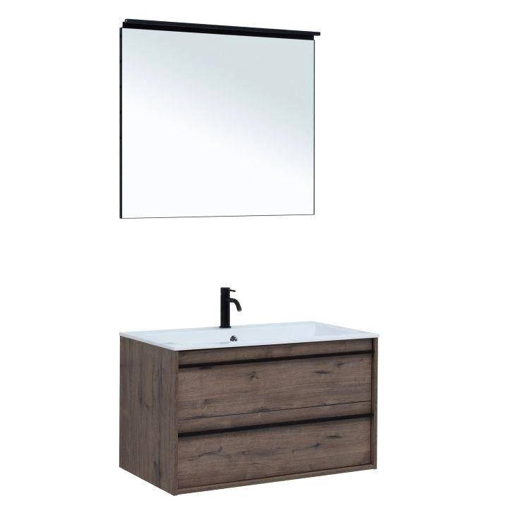 Мебель для ванной Aquanet Lino 90 271958 дуб веллингтон