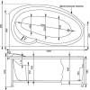 Акриловая ванна Aquanet Jersey 00205329 170x100 R с каркасом фото 6