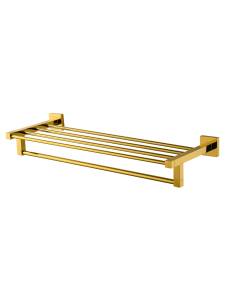 Полотенцедержатель Wonzon & Woghand WW-8981-DG с полкой, темное золото