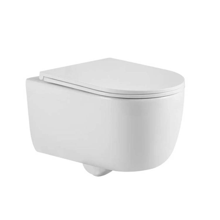 Унитаз подвесной Berges Tornas 82137 Rimless 53 см, сиденье микролифт, быстросъём