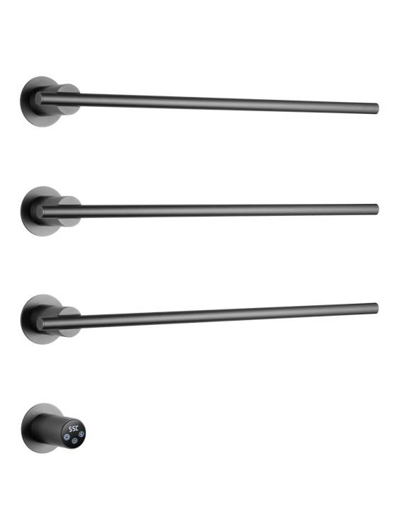 Полотенцесушитель электрический Wonzon & Woghand WW-A363-GM встраиваемый, Темный графит