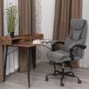 Кресло компьютерное Tetchair Cambridge metalBL 25024 серый, велюр, ткань фото 15