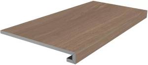 Ступень Kerama Marazzi Альберони SG644020R/GCF клееная коричневый матовый обрезной 33x60x0.9