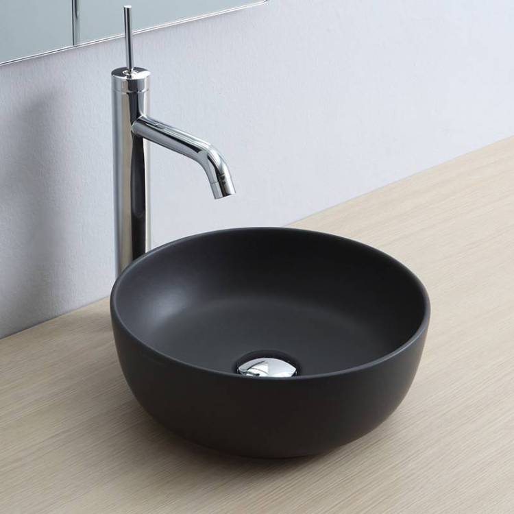 Раковина Scarabeo Glam 1808 49 BK 33 см, черная