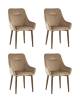 Набор из 4 стульев Stool Group Диана MC101-2 KD HLR-11 X4 бежевый