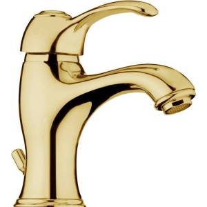 Смеситель для раковины Webert Aurora AU830102010 золотой