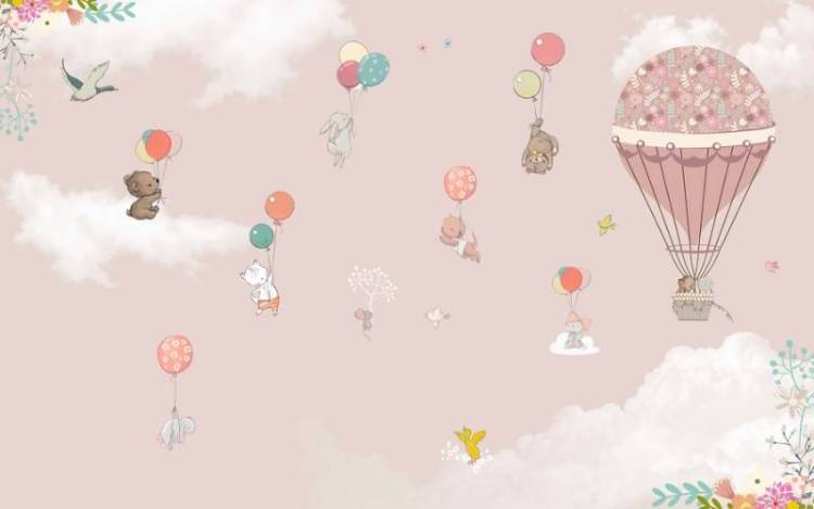 3D Фотообои Artegrafico «Озорные зверюшки» KID-043 канвас