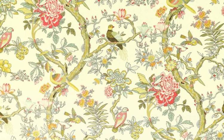 3D Фотообои Artegrafico «Птички в извилистых ветвях» CH-006 акварель