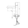 Смеситель для раковины Agger Slim A2202100,хром фото 3