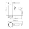 Смеситель для умывальника Wasserkraft Gollach 3305, черный фото 3