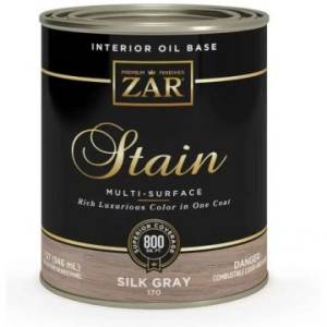 Льняное тонирующее масло ZAR Stain Interior Oil Base 170 Шелковисто серый (Silk Gray) 0.946 л
