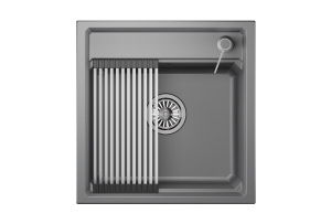 Мойка кухонная Granula Kitchen Space KS-5002 алюминиум