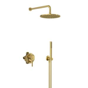 Душевой комплект Kludi Bozz 38736N076 золото брашированное