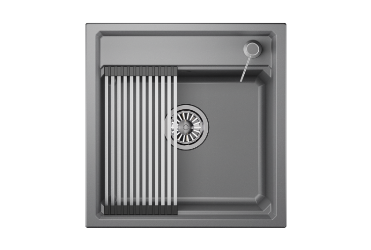 Мойка кухонная Granula Kitchen Space KS-5002 алюминиум