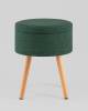 Пуф Stool Group Store Woody HS-WL14 V75 темно-зеленая, рогожка, с ящиком фото 7