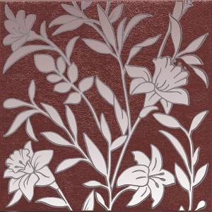 Декор Kerama Marazzi Барберино HGD/C568/5293 4 бордо глянцевый 20x20