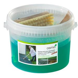 Гель для удаления серого слоя древесины Osmo Holz-Entgrauer Kraft Gel 6609 бесцветный 2.5 л