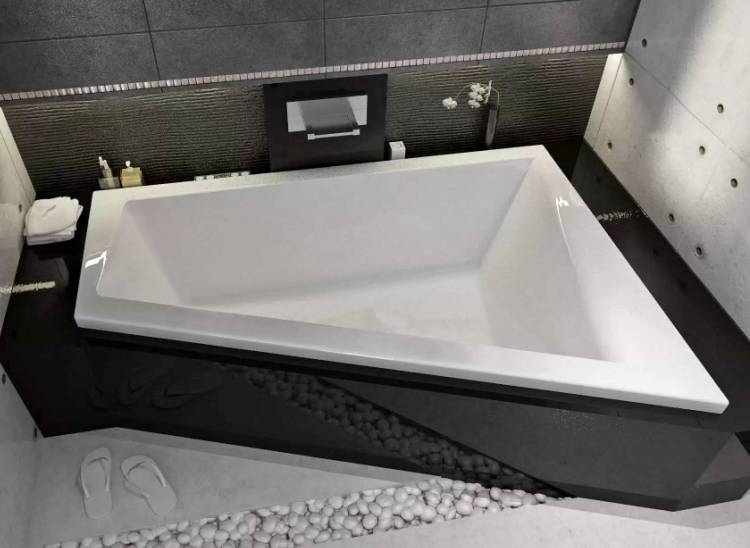 Акриловая ванна Vayer Tessa R Гл000027371 без каркаса, 170x100