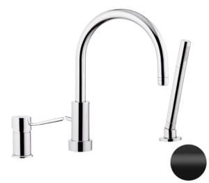 Смеситель на борт ванны Remer Minimal N07NO черный матовый