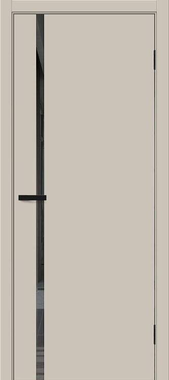 Межкомнатная дверь Остекленная Bravo Браво-0.40.П 169-1052 Полотоно Cream Silk, Стекло Mirox Grey 2000х800