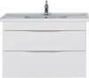 Тумба с раковиной Aquanet Эвора 100 белая фото 2