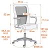 Кресло компьютерное Tetchair Staff 21455 розовый/серый фото 12