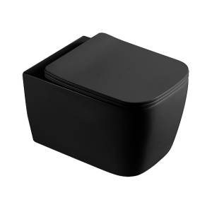 Унитаз подвесной Gid Cuadrado 62255Y Tr2140Bm черный матовый