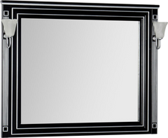 Зеркало Aquanet Паола 120 черное, без светильников