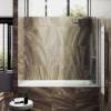 Шторка на ванну MaybahGlass MGV-605-5 поворотная, на монопетле, стекло сатин, профиль хром матовый, 1400x400
