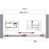 Душевая дверь BelBagno Uno 195 BF-1-100-C-Cr фото 5