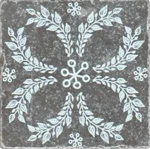 Керамогранит Плитка Антика Marble Black Motif №5 10x10
