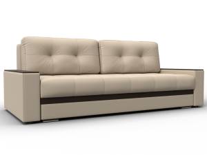 Диван прямой с декором Лига Диванов Лига-096 133428 Бежевый;Коричневый
