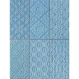 Декор Italgraniti Square Wall SQ04DB Blu Formelle Glitter Dec. 12.5x25