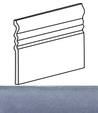 Плинтус Equipe Splendours 24047 Skirting Blue Night 15x15