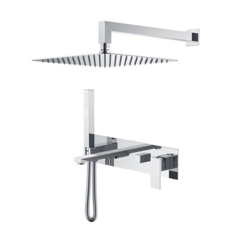 Душевой комплект Boheme Qubic 474-CR хром