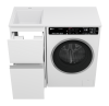 Тумба с раковиной Misty Ингрид УТ000026850 под стиральную машину, левая, белая, 40 см фото 3