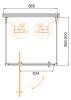 Душевой уголок Cezares MOLVENO-BA2-90/90-C-Cr-IV профиль хром, стекло прозрачное, 90x90x195 фото 6
