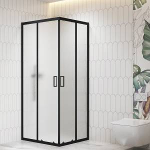 Душевой уголок RGW Classic CL-36B 06093688-44 профиль черный, стекло cora, 80x80x195