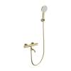 Смеситель для ванны Wonzon & Woghand WW-B3013-A1-BG термостатический, с душевым гарнитуром, брашированное золото
