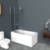Душевая шторка на ванну BelBagno Uno V-11-80/150-C-Cr фото 3