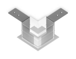 Коннектор угловой для встраиваемого шинопровода Ambrella light Track System GL1039