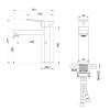 Смеситель для раковины Wonzon & Woghand WW-88139010-CR хром фото 6