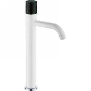 Смеситель для раковины Boheme Stick 122-W-MR-BLACK White Mramor Black