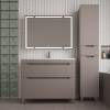 Тумба с раковиной Style Line Остин напольная, тауп темный, раковина серый шелк, 82x100x45 фото 3