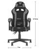 Кресло компьютерное Stool Group TopChairs Shadow GF-8079 black+blue черно-синий фото 13