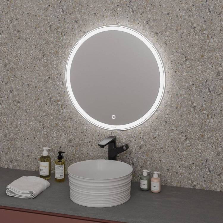 Зеркало Grossman SENTO D800 800x800x45 LED с сенсорным выключателем