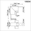 Соединитель "Г" Novotech Flum 135234 фото 2